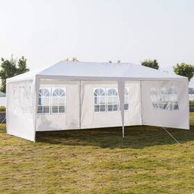 Ssline 691201184264 White 10x20 Ft Outdoor Waterproof Canopy Tent For Party Wedding Heavy And