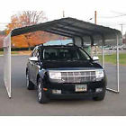 St122008h Rhino Steel Carport Gray Lot Of