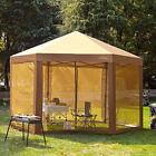 St2006anbjb Canopies Outdoor Hexagon Canopy With Sidewalls Pop Up 797646402618