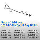 Stake " 091044304407 Spiral Screw Ground - Dog Object 18 3 Anchor Accessory 8 Securing