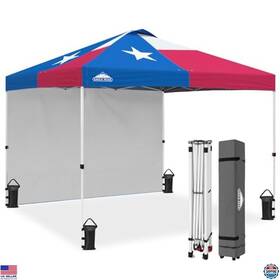 B0dq7srqxk Stanley 10x10 Pop Up Canopy Tent With Sidewall Easy Setup Carry Bag And Stakes