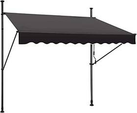 157ftftw Steelaid 793588253318 Manual Retractable Awning 157 Inch Non Max 57ftft Roll Out Gray