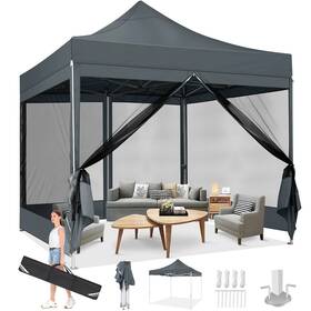Store 744110779875 Canopy Tent 10x10 Heavy Duty Pop Up With Sidewalls Waterproof Easy To Set