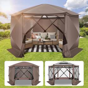 C000044-r1 Store 12x12 Pop-up Gazebo Starry Sky Screen Canopy Tent House With 5 Sidewalls