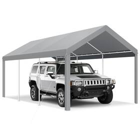C0001011 Store Outdoor Metal Carport 10ft X 20ft Heavy Duty Garage Car Shelter Shade Steel