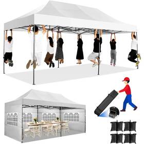 Cb-000027 Store Canopy Tent Heavy Duty With 6 Sidewalls Commercial Outdoor Wedding Party 10x20