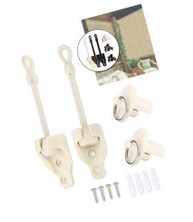 Mstj-411 Strendier Shade Replacement Parts Bungee Tie Downs And End Cap With Ring Kit Weather Re
