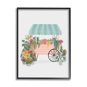 Stupell Industries 196216725643 Quaint Floral Succulents Potted Plants Wagon Canopy Design By Nina Muis Surf