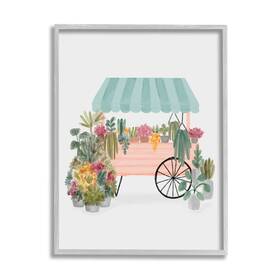 Stupell Industries 196216725681 Quaint Floral Succulents Potted Plants Wagon Canopy Design By Nina Muis Surf
