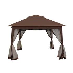 Toutd1136 Sudzendf Outdoor Pop Up 2-tier Gazebo Canopy 11ft X Removable Zipper Netting