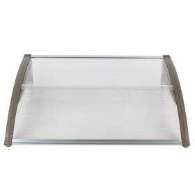 Toutd1892 Sudzendf Door/window Rain Cover Eaves Canopy 2.67ftx3.28ft Abs/polycarbonate Gray