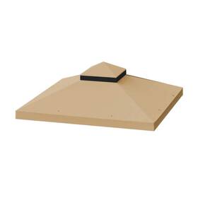 Toutd2277 Sudzendf Canopy Parts 10ftx10ft Uv Protection Outdoor Patio Fabric 2-layers Brown