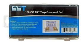 Sun State Tools 616050563718 100pc. 1/2 Inch Tarp Grommet Set Brass Washers Canopy Canopies Sets