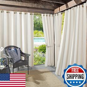 B0b5wcg93h Sun Zero Valencia Cabana Stripe Indoor Outdoor Uv Protectant Grommet Curtain Pan