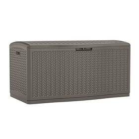 Bmdb12000st Suncast Extra Large Deck Box - 124 Gallon Resin Outdoor Stoney