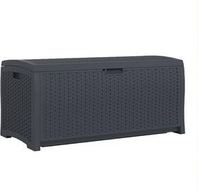 Bms7300c Suncast 73 Gallon Medium Resin Wicker Indoor/outdoor Storage Box Cyberspace