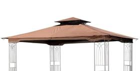 Sunjoy 627154146837 Brown Replacement Gazebo Canopy For 10 X 12 Regency Ii Patio E