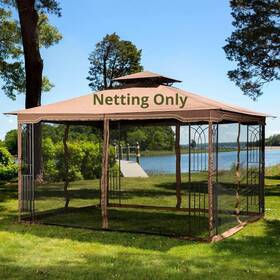Sunjoy 841057145869 Keep Mosquitoes Out Of Your 10 X 12 Gazebo With This Four Panel Pack Easy