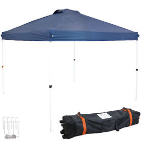 Wuy-823 Sunnydaze 10x10 Foot Premium Pop-up Canopy With Rolling Carry Bag Blue