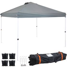 Wuy-786-080 Sunnydaze Decor Premium Pop-up Canopy With Sandbags - 10 Ft X Gray By