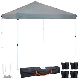 Wuy-885-080 Sunnydaze Decor Standard Pop-up Canopy With Sandbags - 12 Ft X Gray By