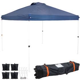 Wuy-946-080 Sunnydaze Decor Premium Pop-up Canopy With Sandbags - 12 Ft X Blue By