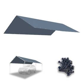 Sunrise Umbrella 744110733075 10x20ft Carport Tent Top Garage Cover Only W Bungee Waterproof Replacement Canop