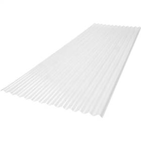 Sunsky 445038310340 25.40 In X 6 Ft. 2.67 Lp Corrugated Polycarbonate Roof Panel White Opal