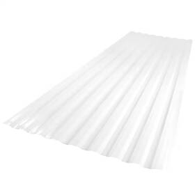 Suntuf 313100113144 26 Inch X 6 Ft. Corrugated Polycarbonate Roof Panel In White Opal