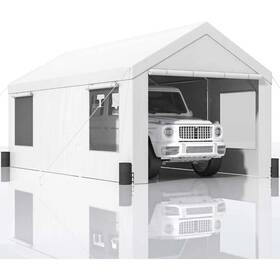 Cphd10x20sg19 Superb Goods 10x20 Ft Heavy Duty Carport Garage Tent With Roll-up Windows And Removable Sidewalls