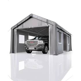 Cphd13x20sg3 Superb Goods 13x20ft Heavy Duty Carport Garage Tent With 4 Roll-up Doors And Mesh Windows Shelter