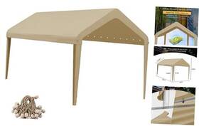 W129307jbt0009 Sushiyi Gear 10x20 Canopy Replacement Cover Carport Top 10x20ft Beige