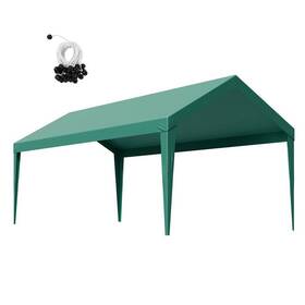 Svopes 445003095081 Dark Green 10 X 20 Ft. Carport Replacement Canopy Portable Garage Tent Top Tarp
