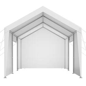 Svopes 445038850860 12 X 20 Ft. Outdoor Car Canopy With Removable Sidewalls And Door Durable Shel