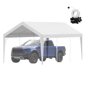 Svopes 744759773296 Carport Replacement Canopy Cover 10 X 20 Ft. Heavy-duty Waterproof And Uv Protect