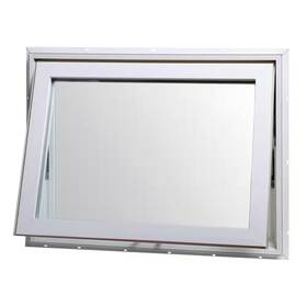 Tafco Windows 744759087713 Top Hinge Awning Vinyl Window 32 X 22 Inch White Double-pane With Lock