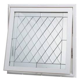 Vawd3232b Tafco Windows Awning 31.5 Inch Standard Lock Privacy Glass Replacement Vinyl White