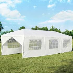Tangkula 798470482135 10ft X 30ft Outdoor Waterproof Gazebo Canopy With 6 Removable Sidewalls And 2 Doo