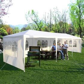 Tangkula 798470486072 10x30 Ft Canopy Tent Heavy Duty Party With 5 Removable Sidewalls Wind