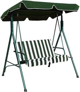 Am0697hm Tangkula 2 Person Canopy Swing Weather Resistant Glider Hammock Porch Green