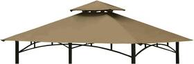 Tanxianzhe 711181997460 Grill Gazebo Replacement Canopy Top Cover 5 8 Double Tiered Bbq Roof Only Fit Fo