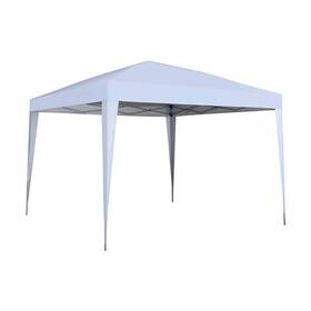 Yh-p-ob-gz032wh Tatayosi Canopy Tent 10ftx10ft Outdoor Adjustable Height Collapsible Steel White