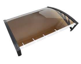 190203 Techtongda 31.5ftftx41.7ftft Polycarbonate Awning For Window &door Dark Brown Patio Canopy New