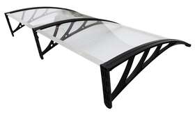 191110 Techtongda 40x60ftft Polycarbonate Awning For Window And Door 3 Bracket Transparent Rain Canopy