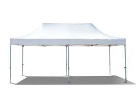St-1350wt Tent And Table White Pop Up Canopy 13x26 Instant Commercial Gazebo 5 Height Positions 50mm
