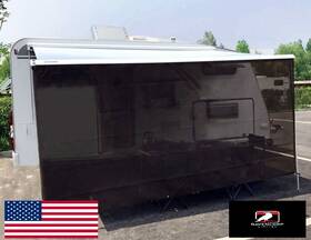 B075r7y3ct Tentproinc Rv Awning Sun Shade Screen 7ftx15ft3 Inch For 16ft Uv Block Brown