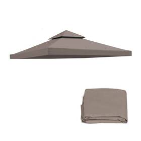 10ftx Tgehap 008708921559 10ft Canopy Top Cover For Dual Tier Gazebo Outdoor Tent Only Taupe