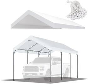 Tgehap 711181129151 Cubierta De Lona Para Carpa 10ftx20ft Garaje Coche Tienda Con Bolas
