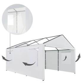 Tgeh0011 Tgehap Carport Replacement Sidewall Tarp Top For 10ft X 20ft Carp