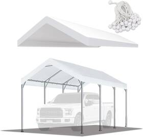 Tgeh008 Tgehap 10ft X 20ft Carport Replacement Top Canopy Cover For Car Garage Tarp Shelte